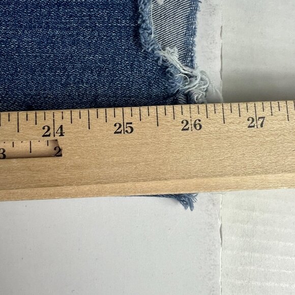 Mother Jeans Women's 26x26* Insider Crop Step Chew Blue Distressed Denim Tag 25 - Picture 11 of 15